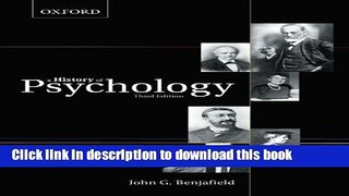 Books A History of Psychology Free Online
