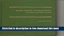 [Full] Hotels, Motels, and Restaurants. Valuations and Market Studies Free New