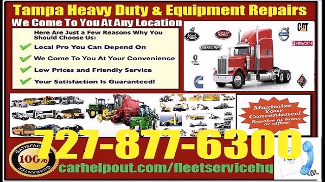 Tampa Mobile heavy duty mechanic equipment Technician repair service
