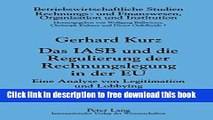 [Full] Das IASB und die Regulierung der Rechnungslegung in der EU: Eine Analyse von Legitimation