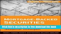 [Full] Mortgage-Backed Securities: Products, Structuring, and Analytical Techniques (Frank J.