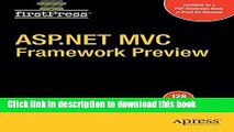 [Popular Books] ASP.NET MVC Framework Preview (FirstPress) Free Online