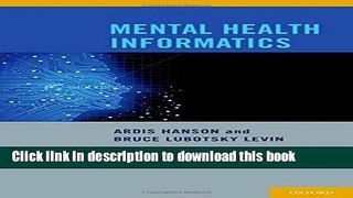 Download Mental Health Informatics [Free Books]
