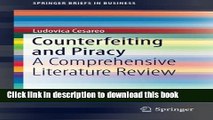 Books Counterfeiting and Piracy: A Comprehensive Literature Review Free Online