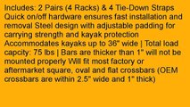 Apontus Universal Kayak Roof Rack J Bar 2 Pairs