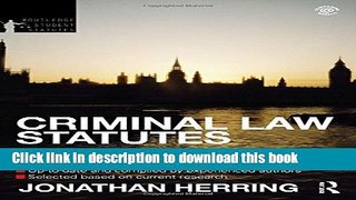 Books Criminal Law Statutes 2012-2013 Free Online