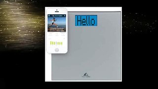 Weight Gurus Digital Bathroom Scale with Large Backlit LCD and Smartphone Tracking (Silver)