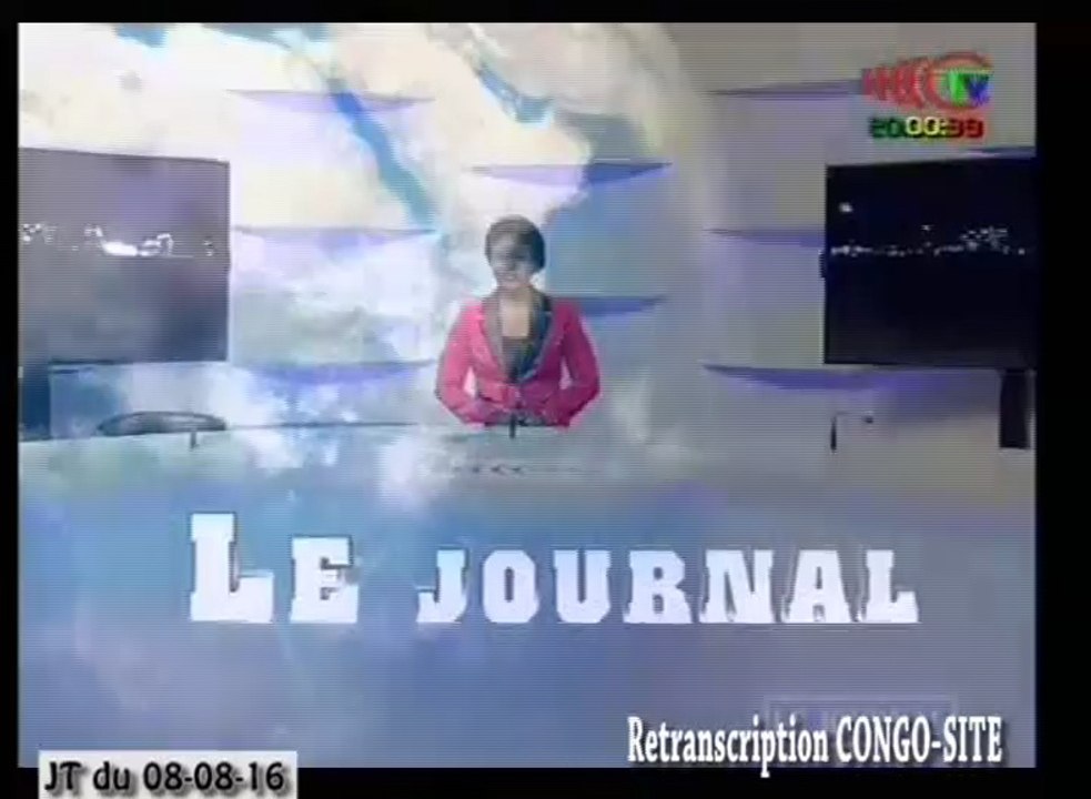 Journal de 20h TVCongo du Lundi 08 août 2016 -By Congo-Site