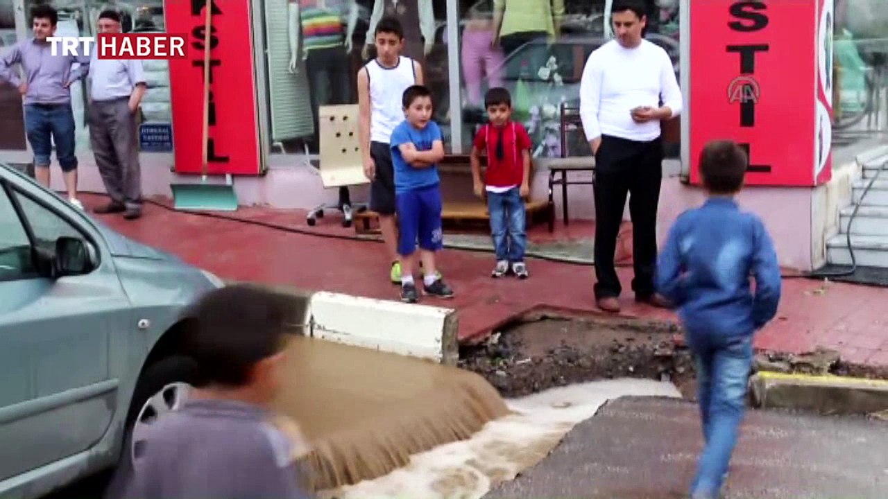 Erzurum'da sel