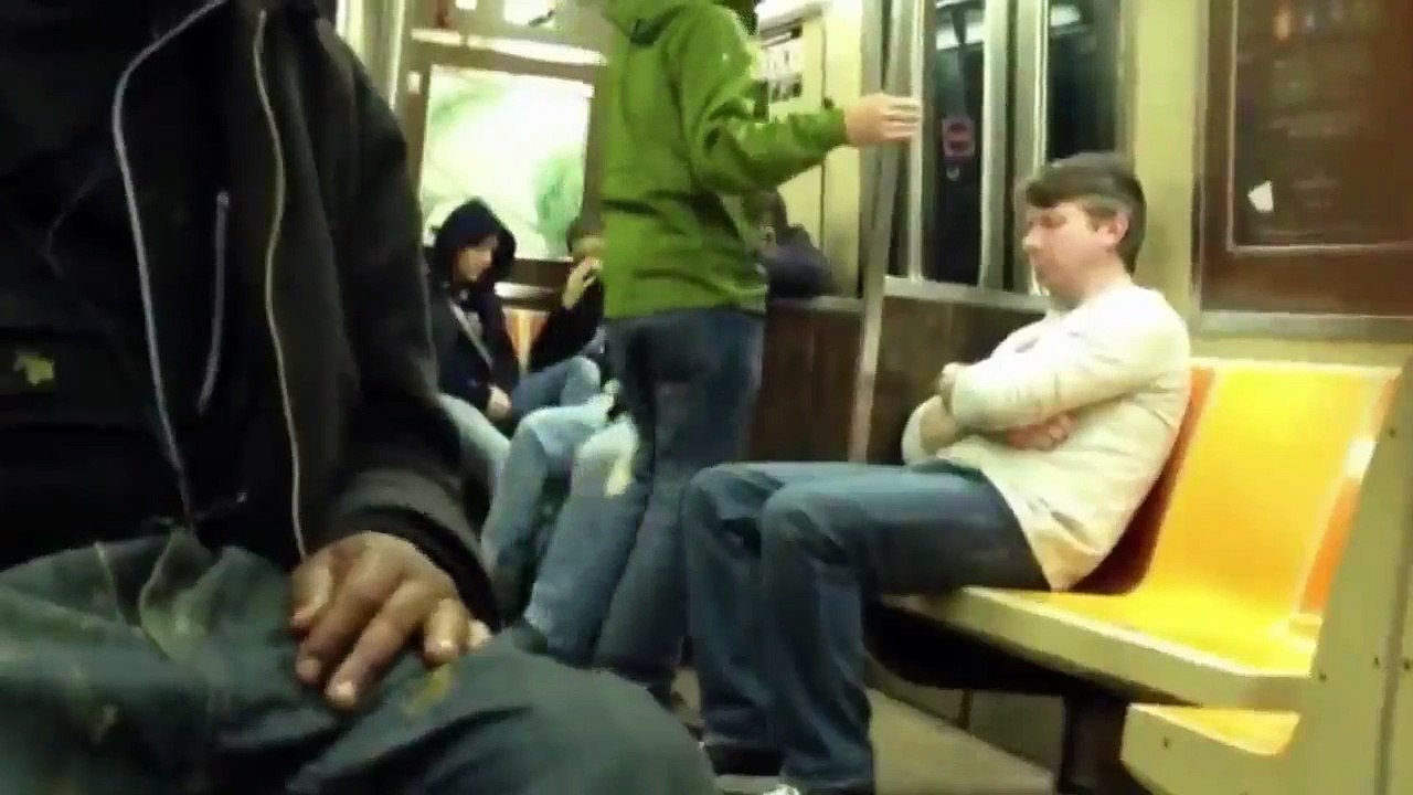 man sleeping in the train