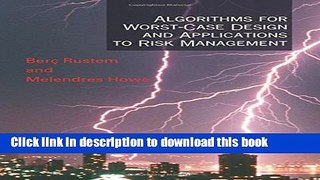 Download Algorithms for Worst-Case Design and Applications to Risk Management Book Online