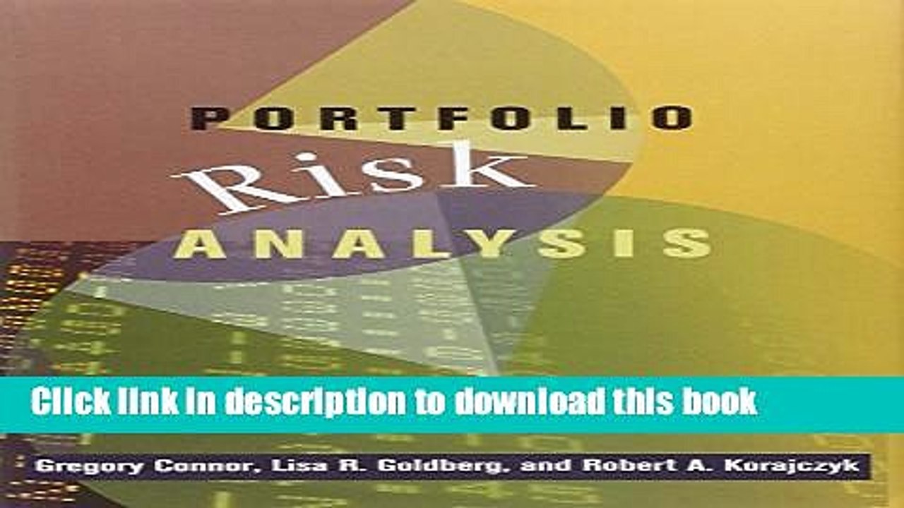 [PDF] Portfolio Risk Analysis E-Book Free