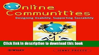 [Popular Books] Online Communities: Designing Usability and Supporting Sociability Free Online