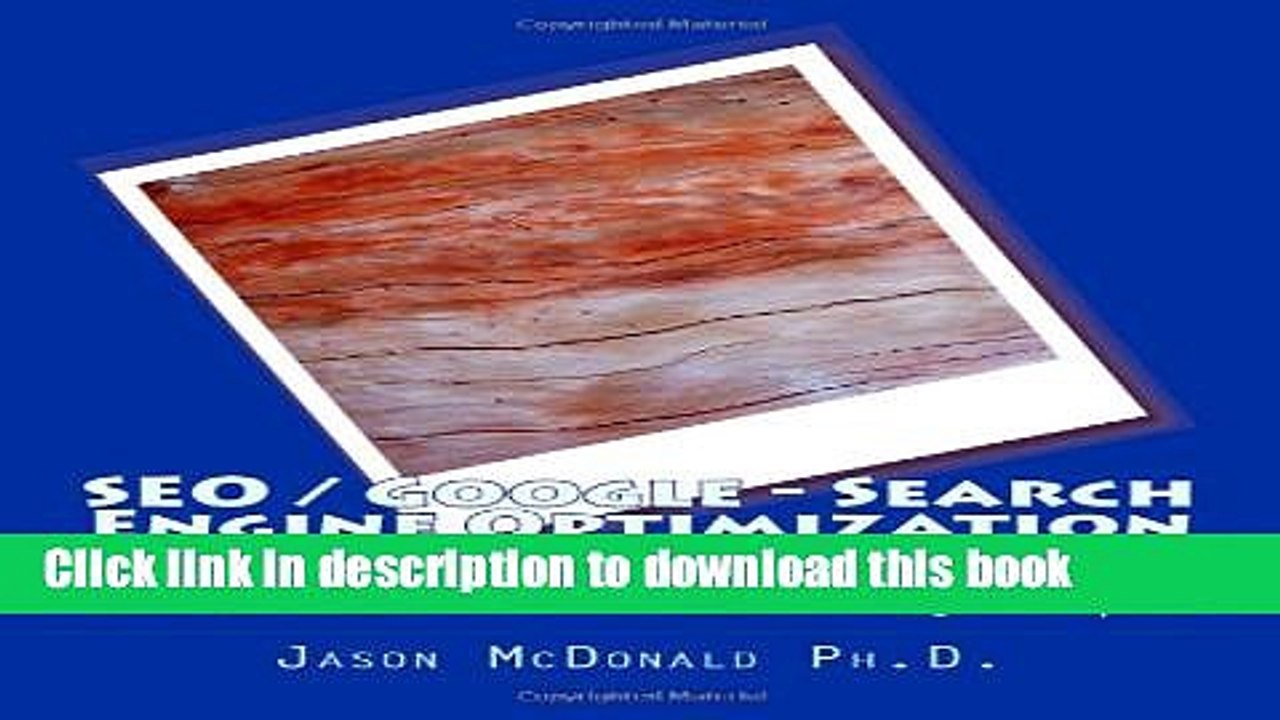 [Read PDF] SEO / Google - Search Engine Optimization Tools Workbook: Best Free SEO Tools by Topic