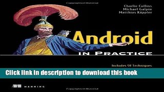 [Popular Books] Android in Practice Full Online
