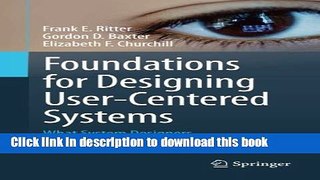 [Popular Books] Foundations for Designing User-Centered Systems: What System Designers Need to