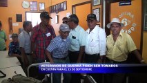 Veteranos de guerra piden ser tomados en cuenta