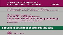 [Popular Books] Languages and Compilers for Parallel Computing: 11th International Workshop, LCPC