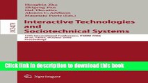 [Popular Books] Interactive Technologies and Sociotechnical Systems: 12th International