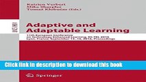 [Popular Books] Adaptive and Adaptable Learning: 11th European Conference on Technology Enhanced