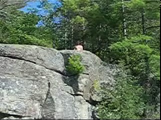 25' cliff jump (back flip with a twist)