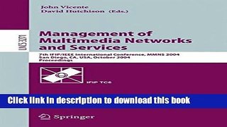[Popular Books] Management of Multimedia Networks and Services: 7th IFIP/IEEE International