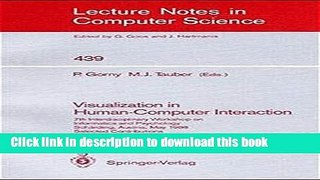 [Popular Books] Visualization in Human-Computer Interaction: 7th Interdisciplinary Workshop on