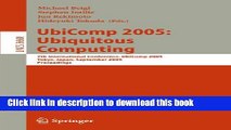 [Popular Books] UbiComp 2005: Ubiquitous Computing: 7th International Conference, UbiComp 2005,