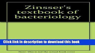 [Popular Books] Zinsser s textbook of bacteriology Full Online