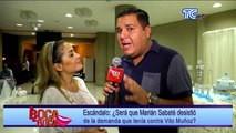 ¿Será que Marián Sabaté desistió de la demanda que tenía contra Vito Muñoz?