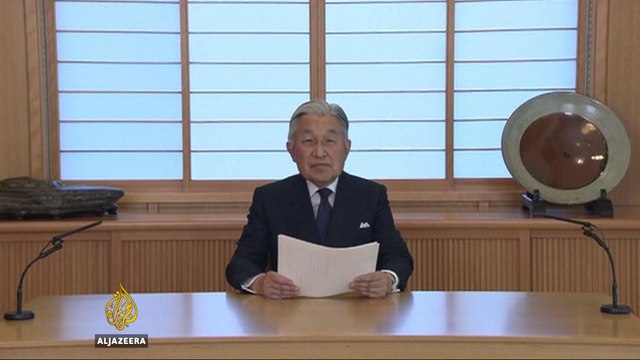 Japan's emperor hints at wish to step down