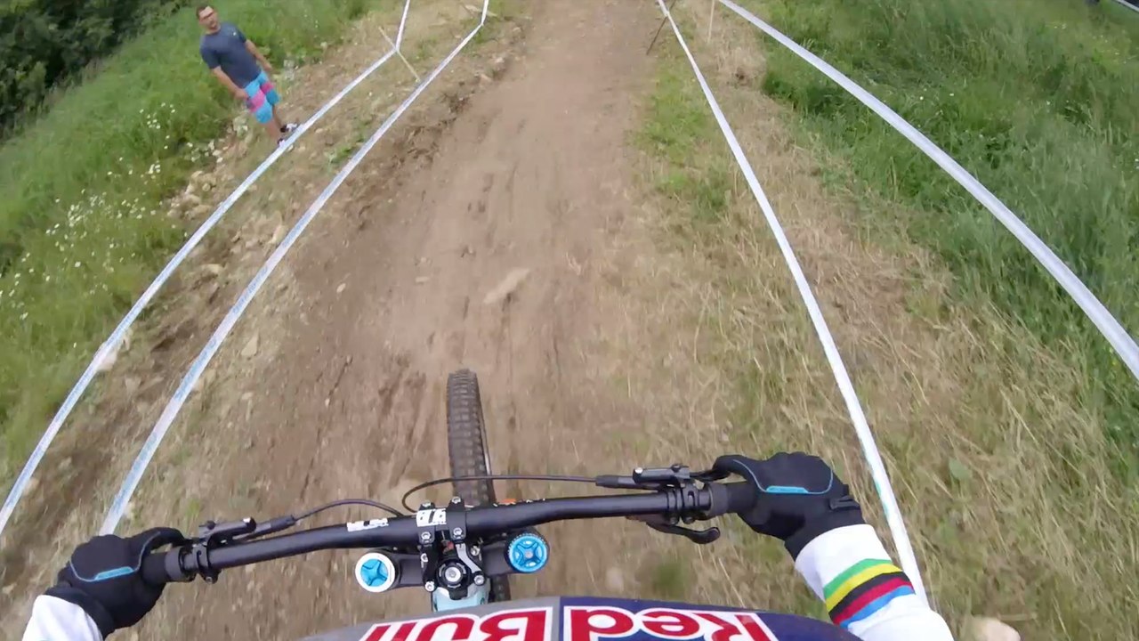 Rachel Atherton's DH MTB Winning Run: GoPro View | UCI MTB World Cup 2016