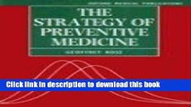 [Popular Books] The Strategy of Preventive Medicine (Oxford Medical Publications) Free Online