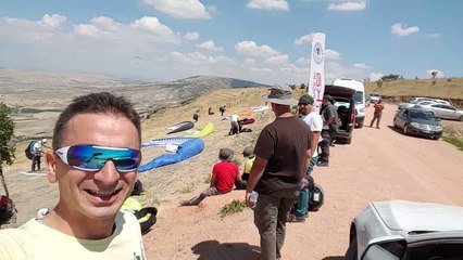 07.08.2016 Ayaş Yamaç Paraşütü 97 km Cross uçuşum