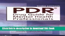 [PDF] PDR Drug Guide for Mental Health Professionals, 3rd Edition Book Free