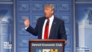 Donald Trump on Taxes, Hillary Clinton Short Circuited - Detroit 8/8/16