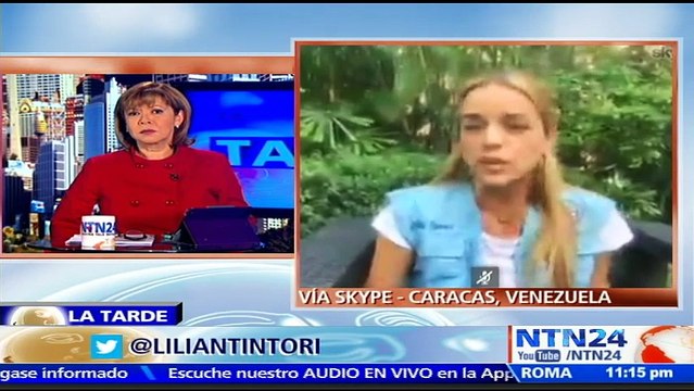 El 1 de septiembre marcharemos en paz exigiendo nuestro derecho constitucional del revocatorio : Lilian Tintori a NTN24
