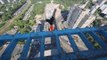 Brave Daredevil Performs Crazy Leaps on Rooftops