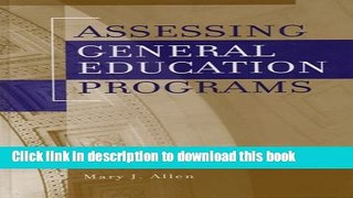 [Fresh] Assessing General Education Programs New Ebook