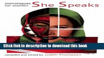 Ebook She Speaks: Monologues for Women Free Online