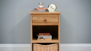 Farmhouse Natural 1 Drawer Bedside - The Cotswold Company