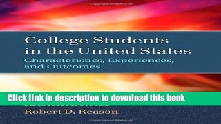[Fresh] College Students in the United States: Characteristics, Experiences, and Outcomes Online