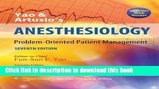 [Fresh] Yao and Artusio s Anesthesiology: Problem-Oriented Patient Management New Ebook