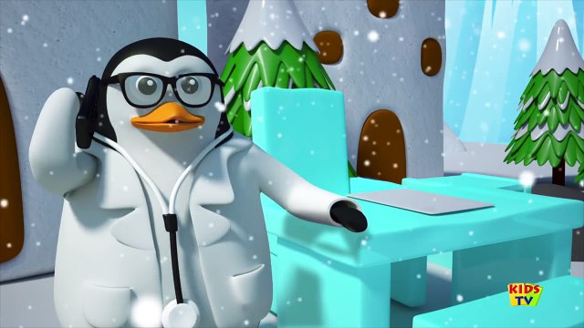 five little penguins | nursery rhymes | 3d rhymes | kids songs