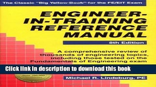 [Fresh] Engineer-In-Training Reference Manual New Ebook