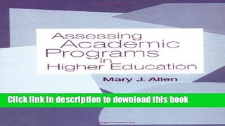 [Fresh] Assessing Academic Programs in Higher Education New Ebook