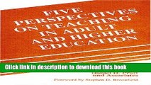 Ebooks Five Perspectives on Teaching in Adult and Higher Education Popular Book