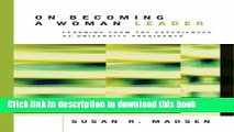 [Fresh] On Becoming a Woman Leader: Learning from the Experiences of University Presidents Online