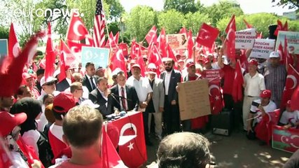 فعاليات تضامنية مع الحكومة التركية في أميركا وصربيا