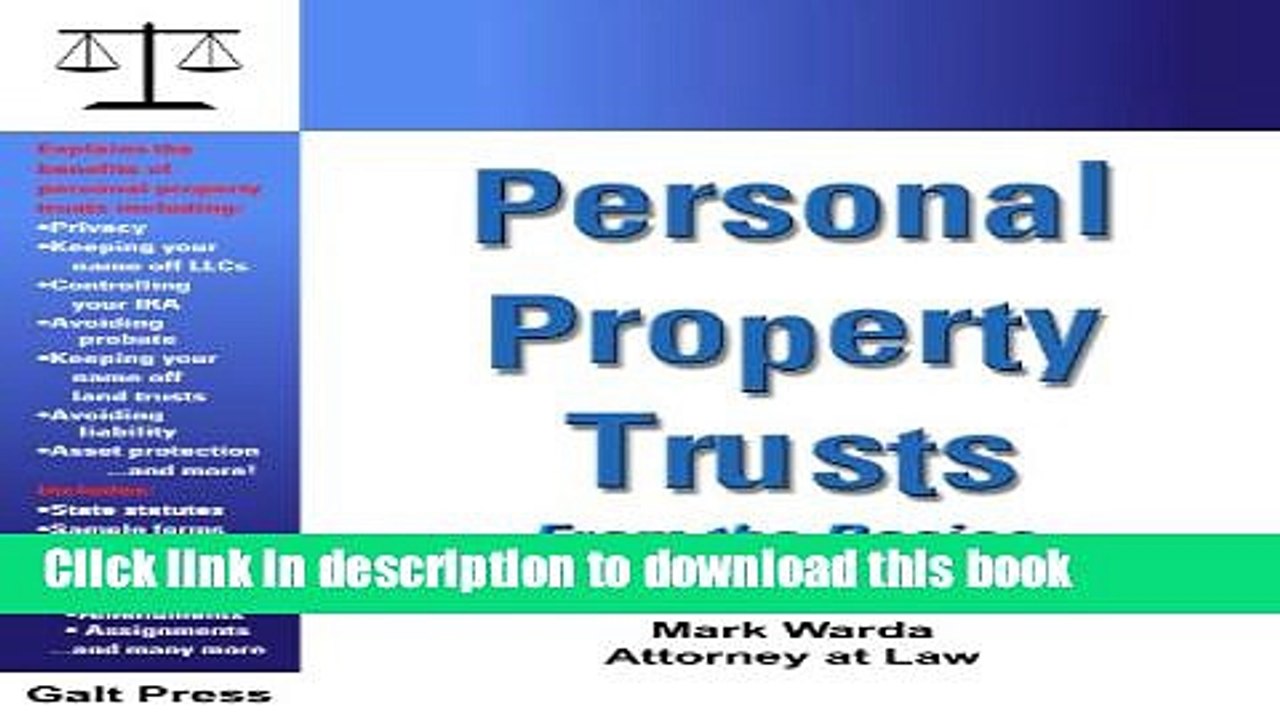 [Read PDF] Personal Property Trusts Ebook Online